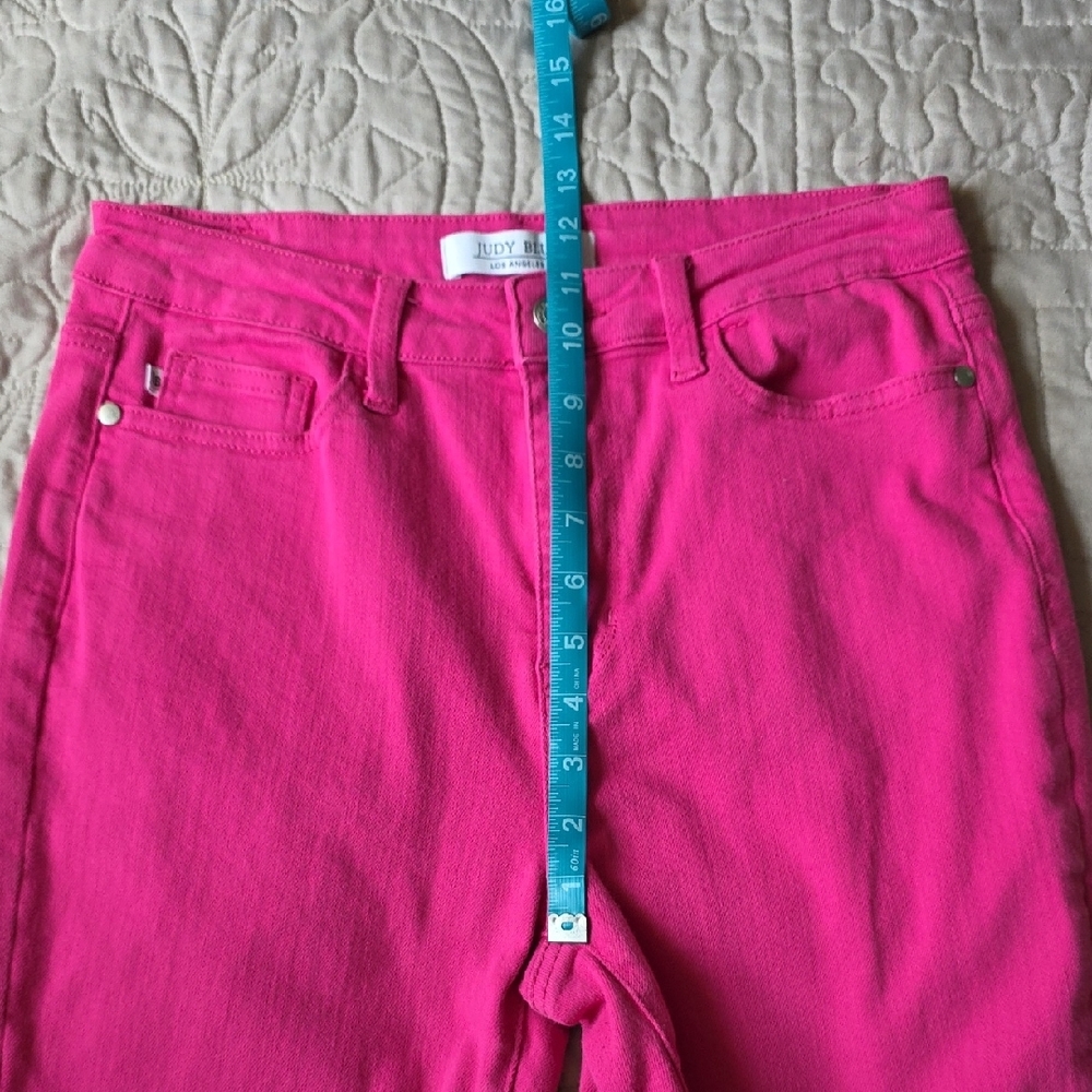 Judy Blue Hot Pink Skinny Jeans - Picture 9 of 10